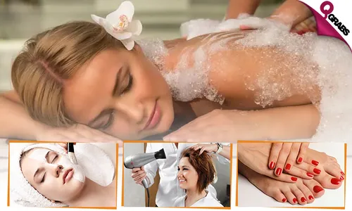Killer Beauty Package: Morrocan Bath + Facial + Mani-Pedi with Color + Hair Treatment & Blow-dry!